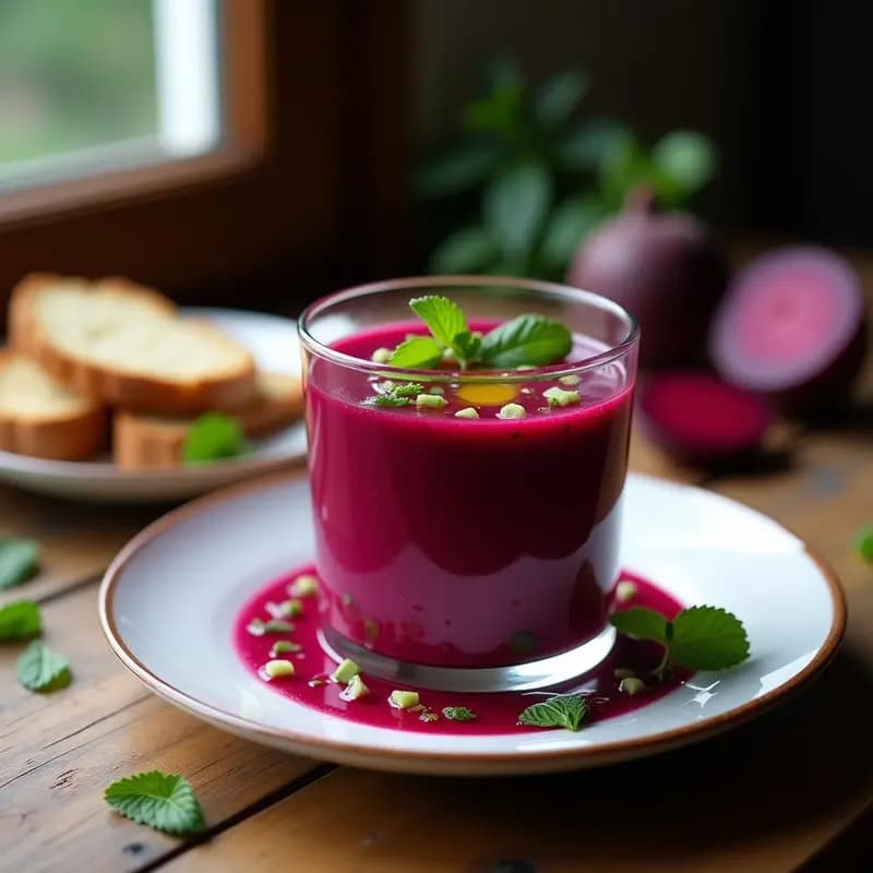 Gazpacho de Remolacha Vegano: Receta Fría en Horno con Toque Ahumado