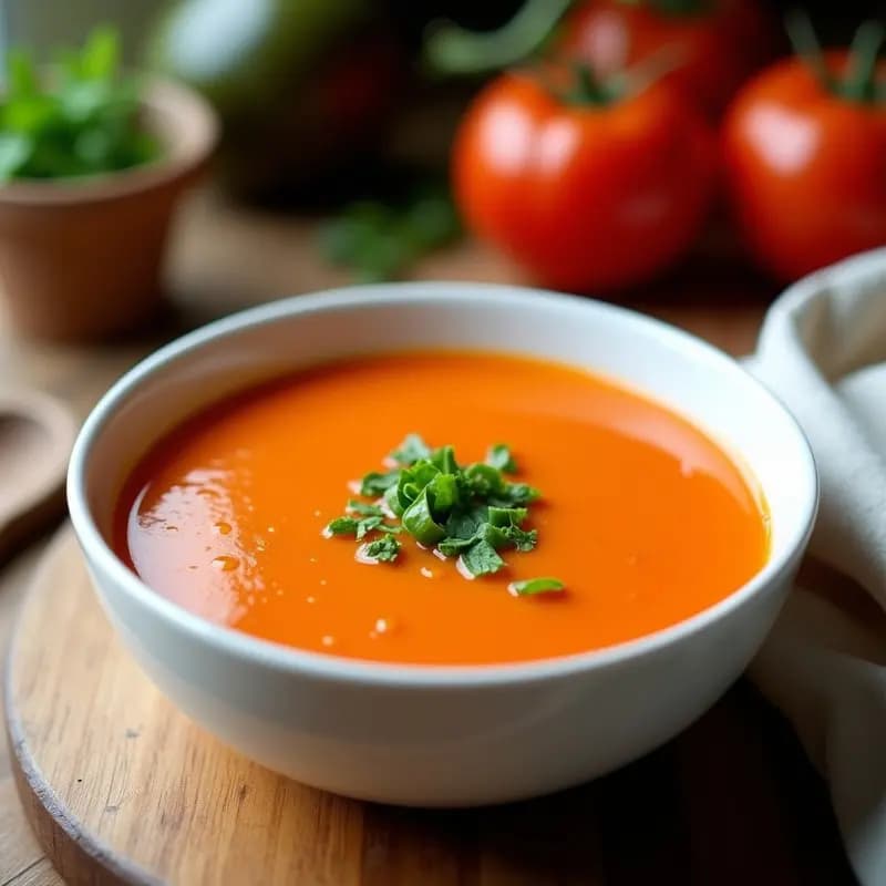 Gazpacho de Berenjena y Tomate: Receta András Tradicional con Toque Ahumado