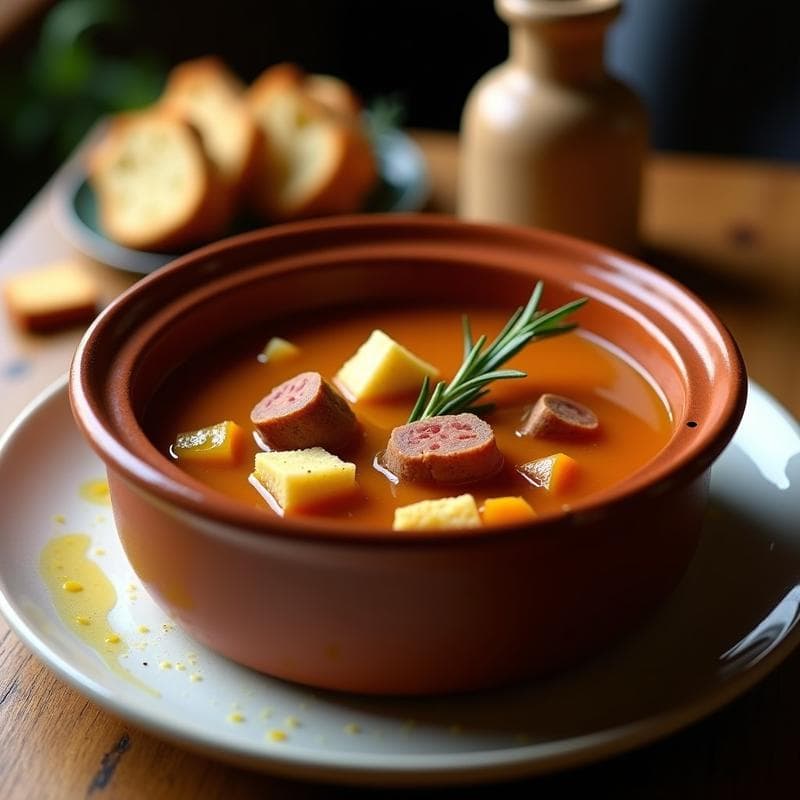 Gazpacho Manchego Tradicional: Receta de Invierno con Carne y Pan en 40 Minutos