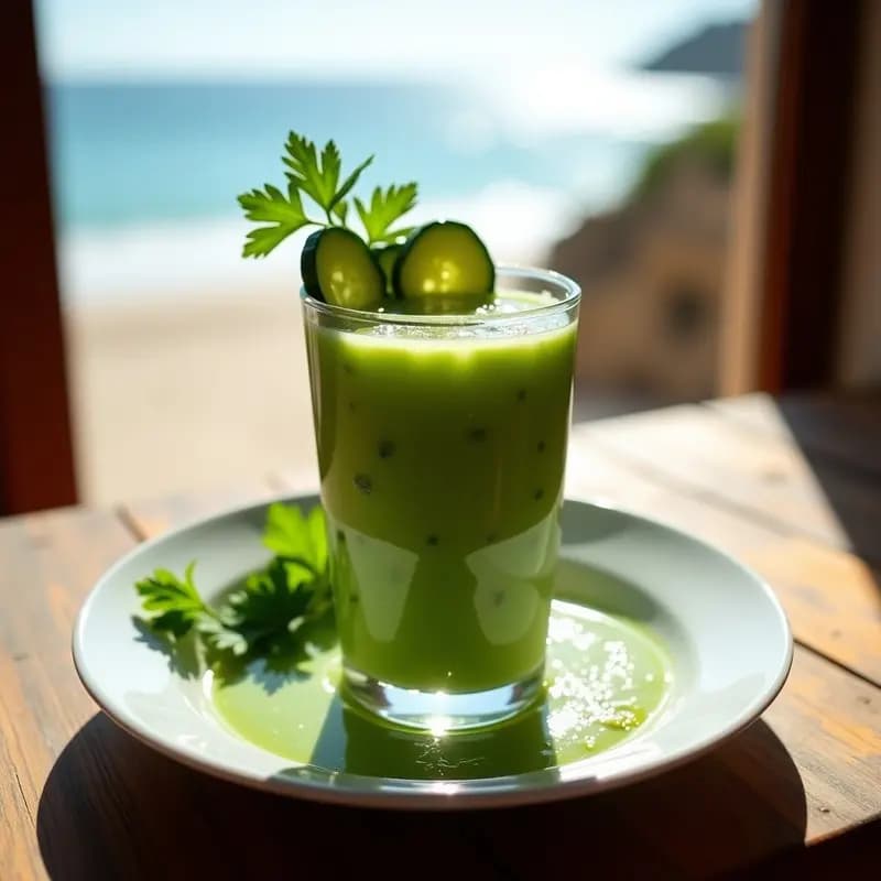 Gazpacho de Algas Marino: Receta Andaluza refrescante en 15 Minutos
