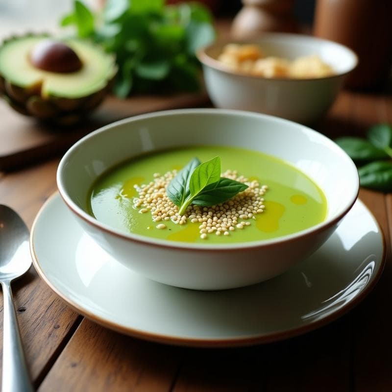 Gazpacho de Alcachofa y Espinaca: Receta Andaluz Fría Alta en Fibra en 15 Minutos