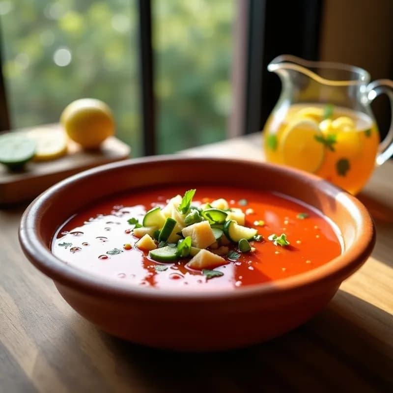 Gazpacho Andaluz Auténtico: Receta Tradicional en 15 Minutos sin Cocción