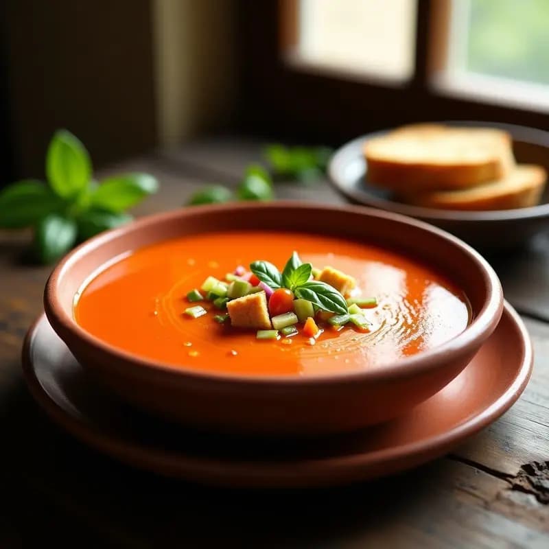 Gazpacho Andaluz Tradicional: Receta de Abuela con el Toque Secreto de la Huerta