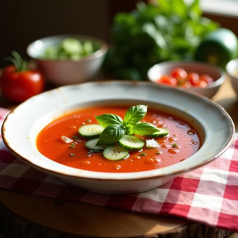 Gazpacho Andaluz Clásico: Receta Tradicional Sin Pan y Alta en Fibra