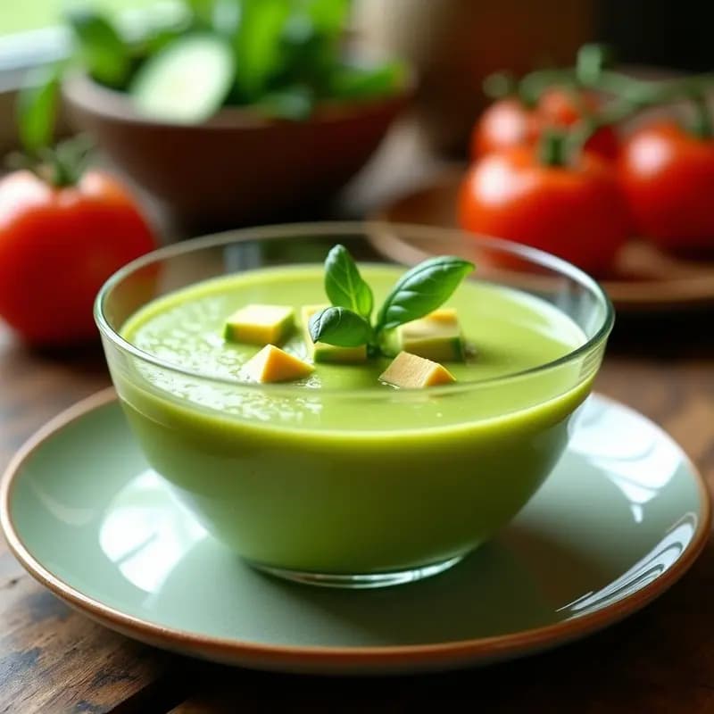 Gazpacho Andaluz con Aguacate: Receta Keto Fría y Refrescante en 10 Minutos