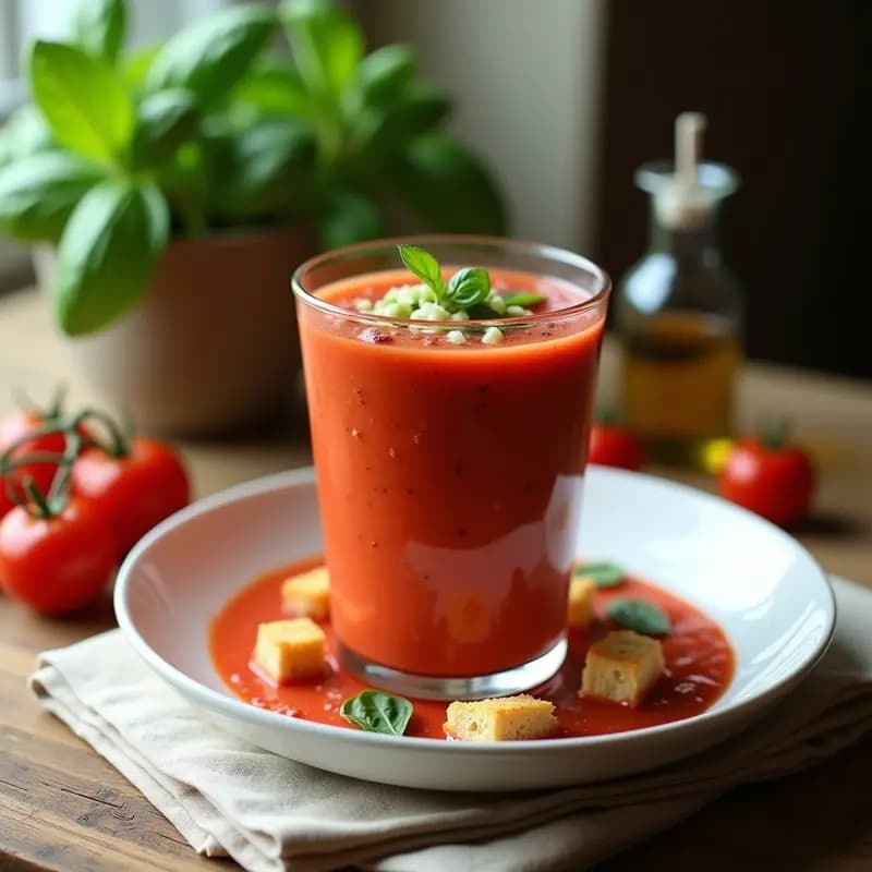 Gazpacho Andaluz Cremoso: Receta en Thermomix con Truco del Chef