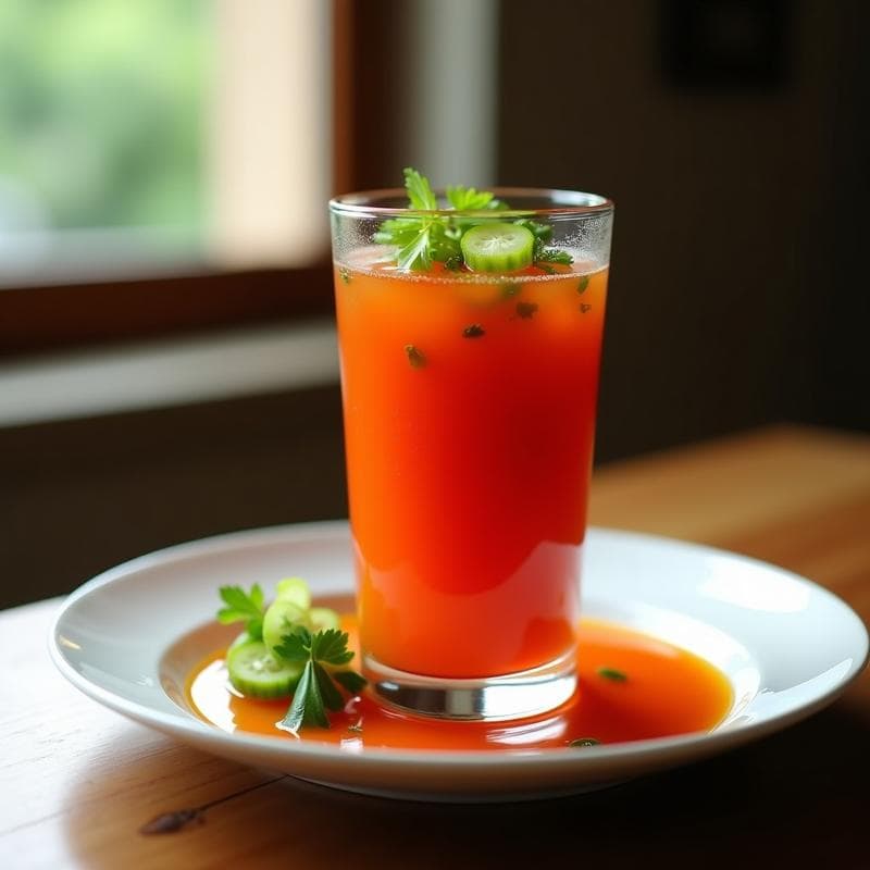 Gazpacho Andaluz Helado: Receta Express con Truco de Chef para Textura Perfecta