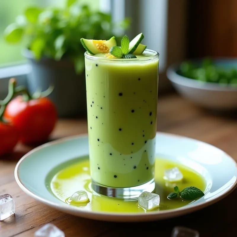 Gazpacho Andaluz Helado Sin Tomate: Receta Fresca y Ligera en 10 Minutos