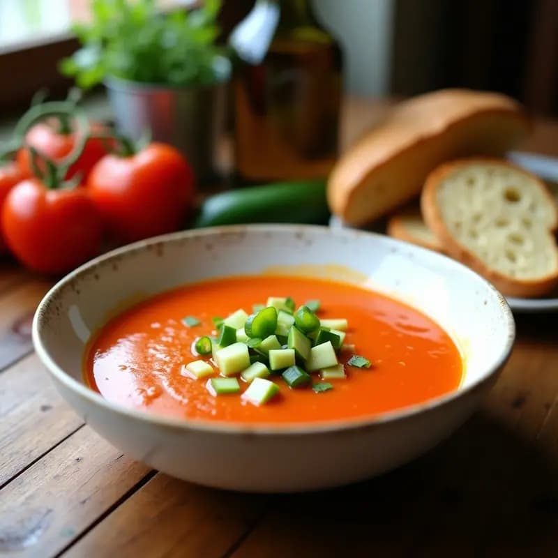 Gazpacho Andaluz: Receta Rápida y Auténtica para la Semana