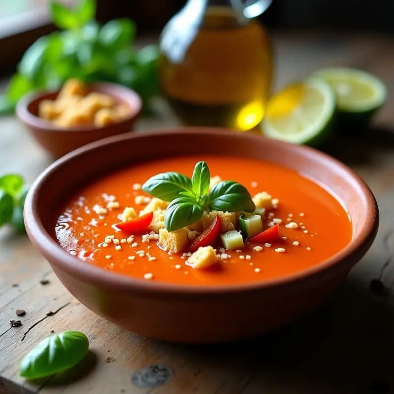 Gazpacho Andaluz: Receta Rápida en Thermomix Sin Cocinar