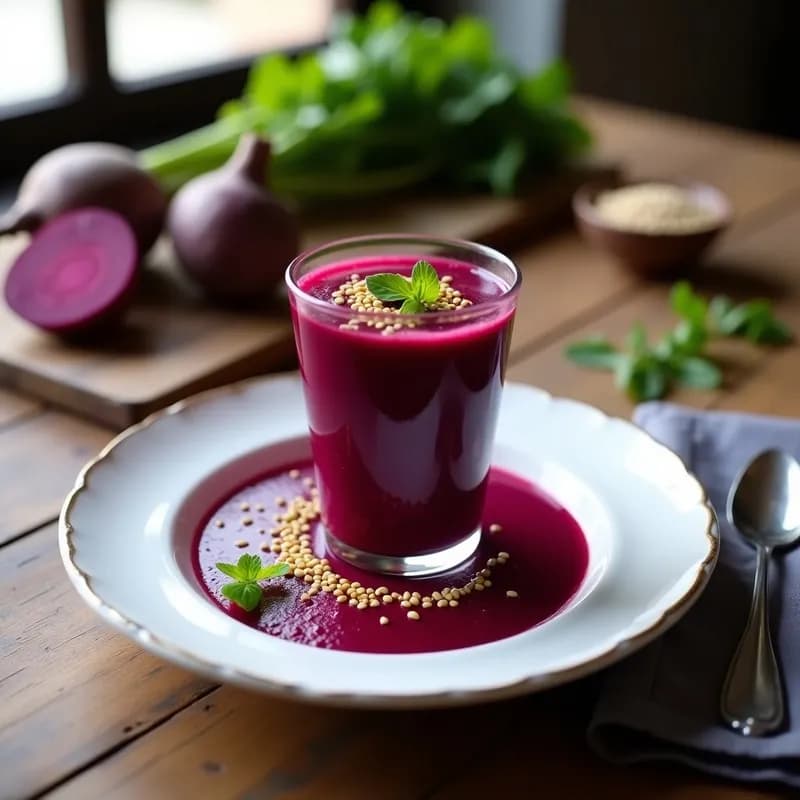 Gazpacho de Remolacha y Ajo Negro: Receta Andaluza Antiinflamatoria en 10 Minutos