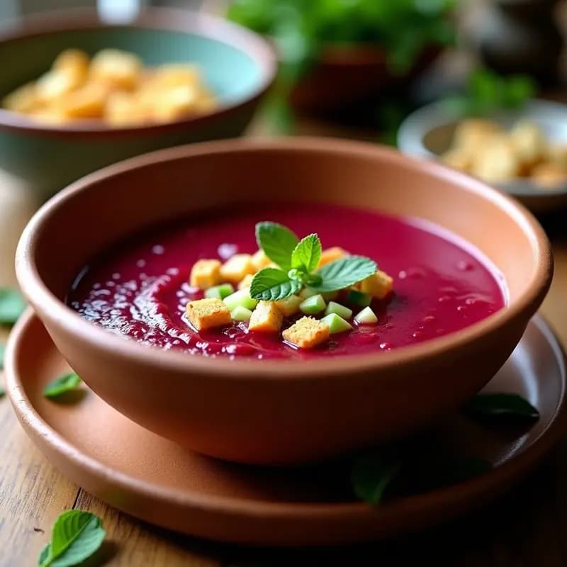 Gazpacho Andaluz de Remolacha al Horno: Receta Fácil y Llenas de Nutrientes en 30 Minutos
