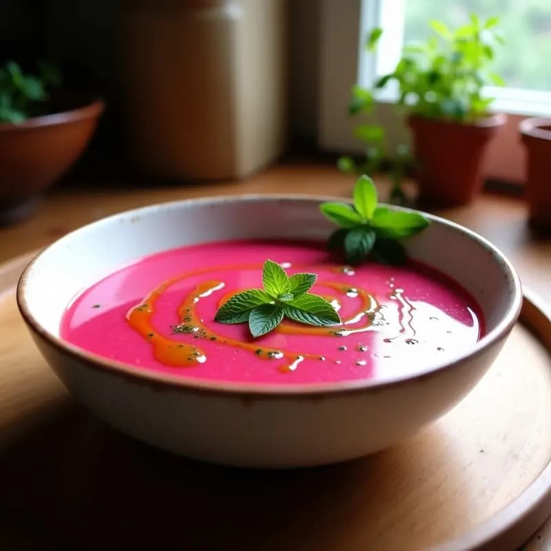 Gazpacho de Remolacha Vegano: Receta Andaluz con Toque Dulce y Fresco en 15 Minutos