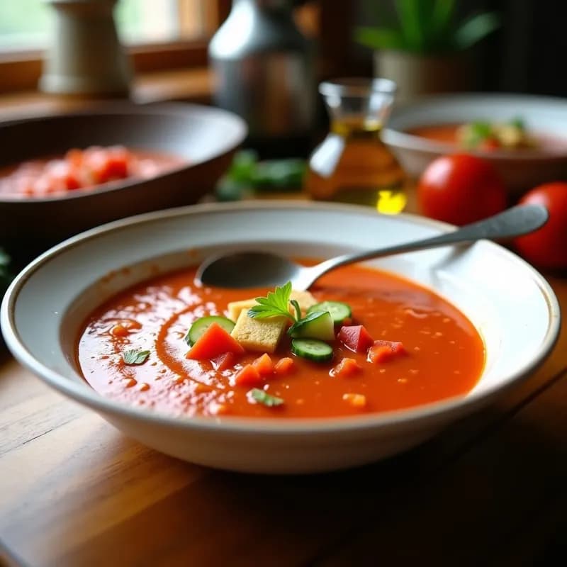 Gazpacho Andaluz: Receta Auténtica en Thermomix en 10 Minutos