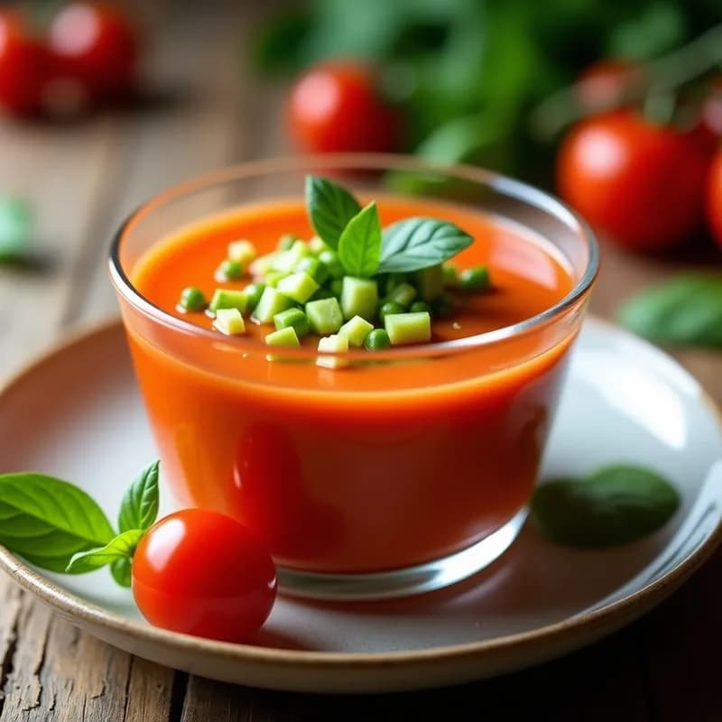 Gazpacho Andaluz en Thermomix: Receta Tradition con Toque Proteico y Sin Gluten