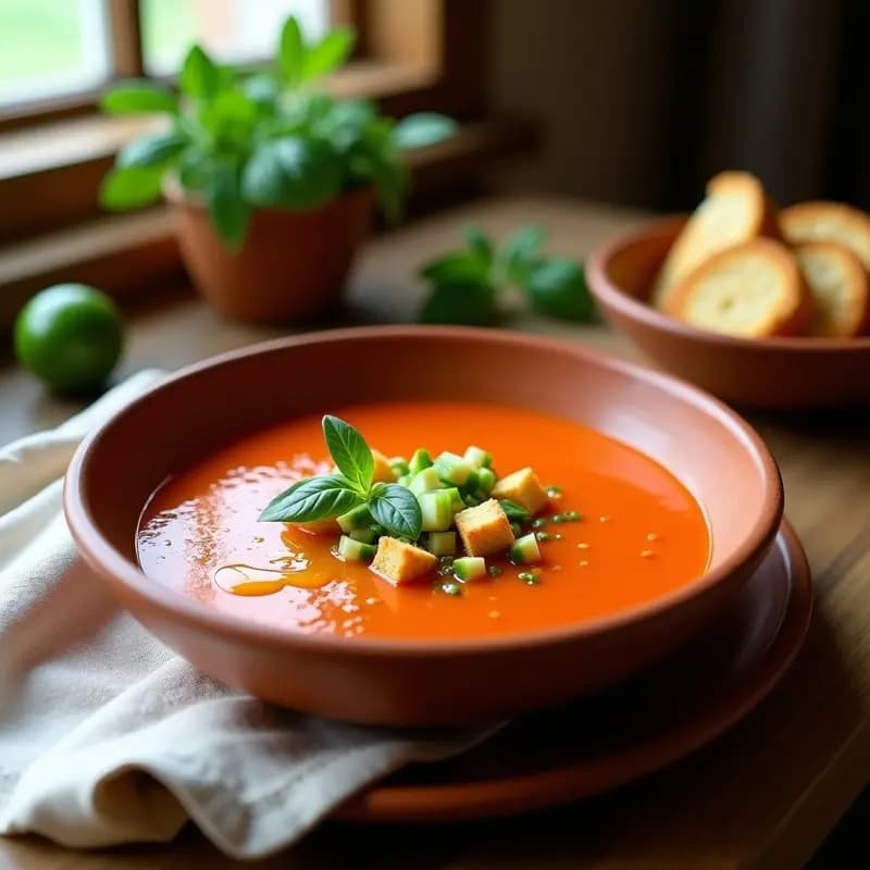 Gazpacho Andaluz en Thermomix: Receta Express sin Esfuerzo