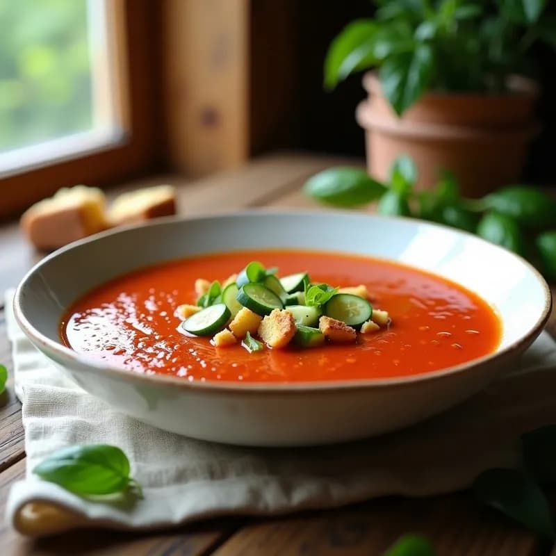Gazpacho Andaluz: Receta Tradicional Auténtica y Refrescante