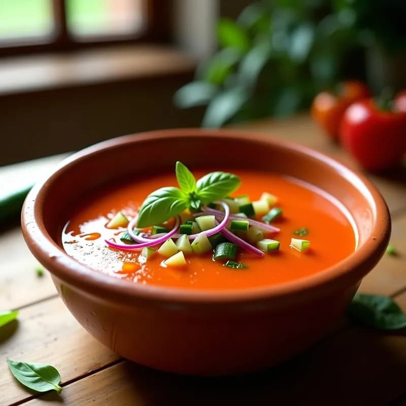 Gazpacho Andaluz: Receta Tradicional Sin Aceite y Ligero