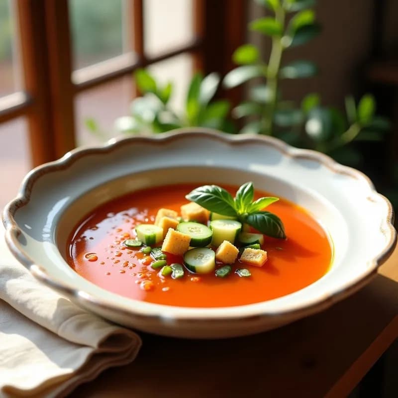 Gazpacho Andaluz Tradicional: Receta Sin Remover y Ultra Fresco