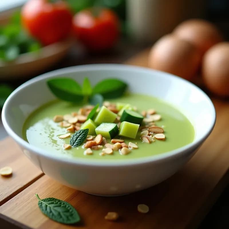 Gazpacho Andaluz Sin Tomate: Receta Tradicional con Pepino y Almendras