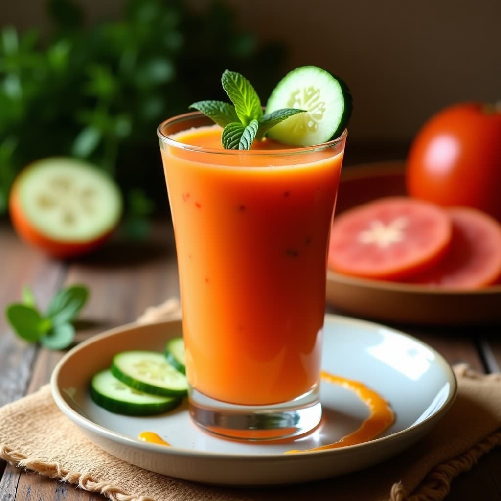 Gazpacho Andino de Tamarillo y Pepino: Receta Peruana Vegana Fría y Refrescante