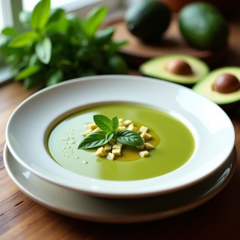 Gazpacho Cremoso de Aguacate en Thermomix: Receta Express Sin Gluten y Alta en Grasas Saludables