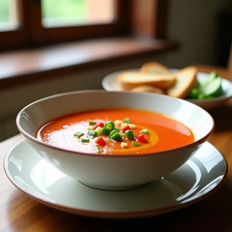 Gazpacho Extremeño con Pan, Tomate y Pimentón: Receta Refrescante sin Thermomix