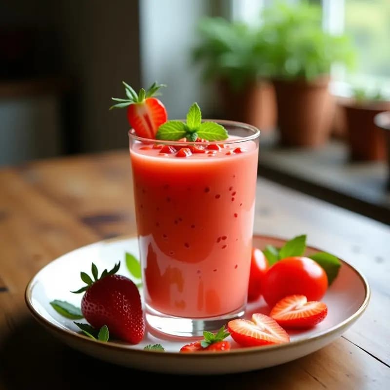 Gazpacho de Fresas y Tomate: Receta Dulce y Salada para el Verano
