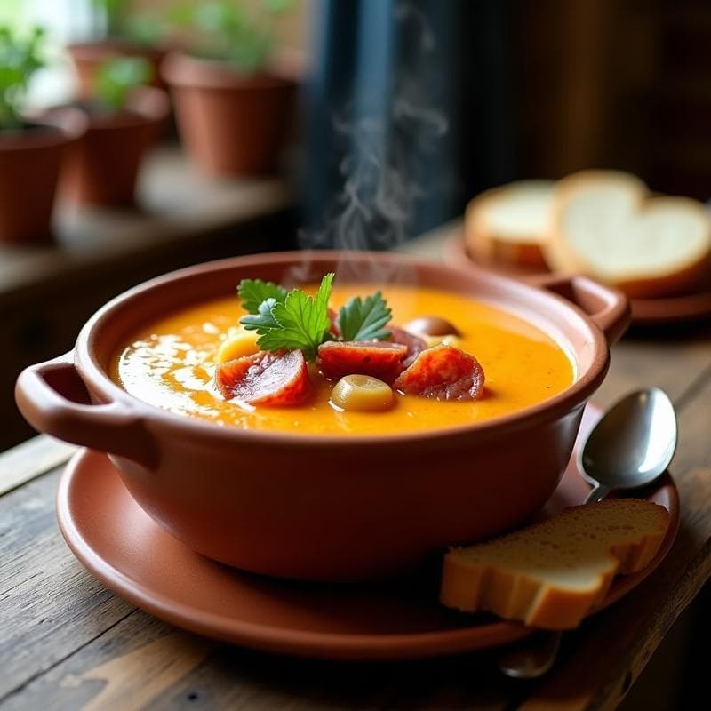 Gazpacho Gallego de Calabaza y Castaña: Receta Tradicional y Reconfortante en 30 Minutos