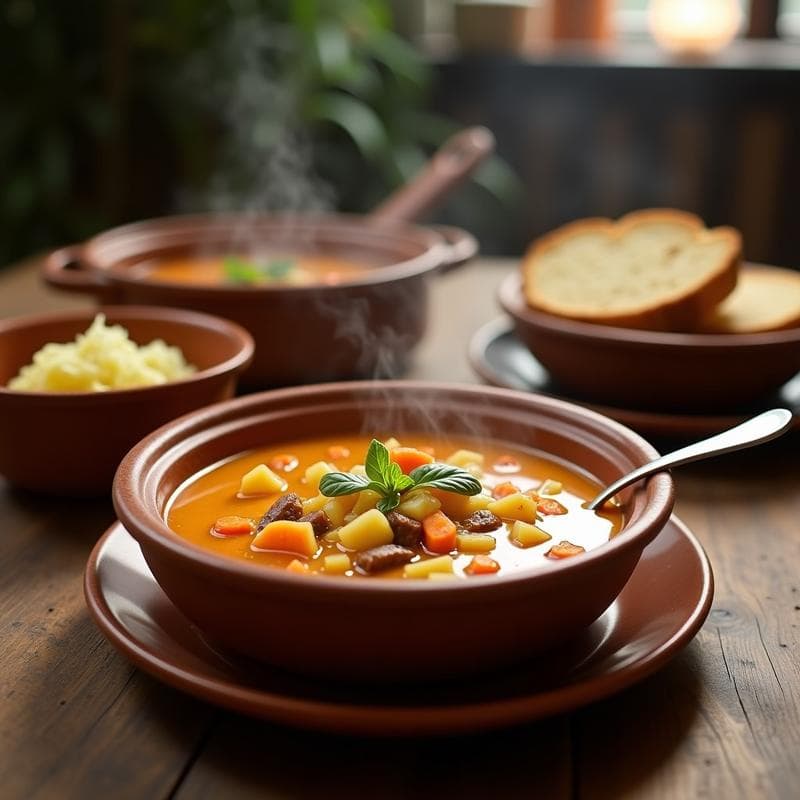 Gazpacho Gallego Caliente con Pan Rústico: Receta Tradicional y Reconfortante
