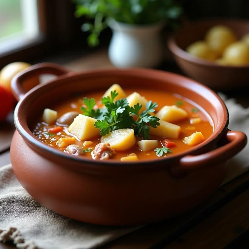 Gazpacho Gallego con Pescado y Almejas: Receta Tradicional Alta en Proteína