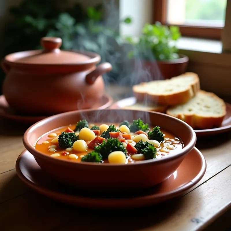 Gazpacho Gallego Caliente: Receta Tradicional con Col Rizada y Patatas en 30 Minutos