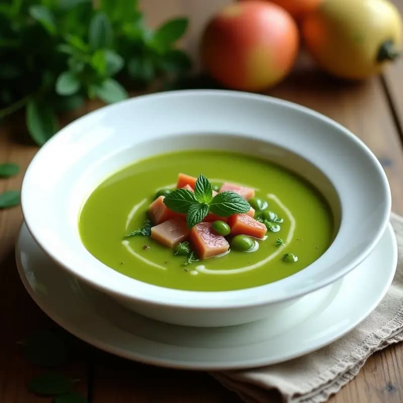 Gazpacho de Habas Verdes con Jamón: Sopa Fría Andaluza para el Verano