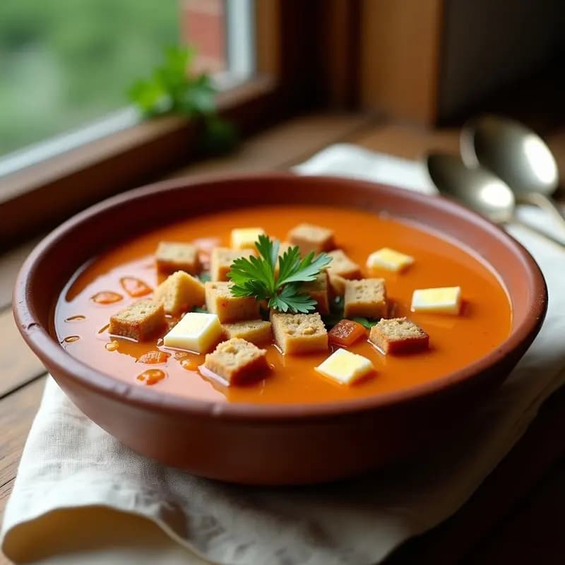 Gazpacho Manchego con Carne de Conejo: Sopa Fría de la Abuela