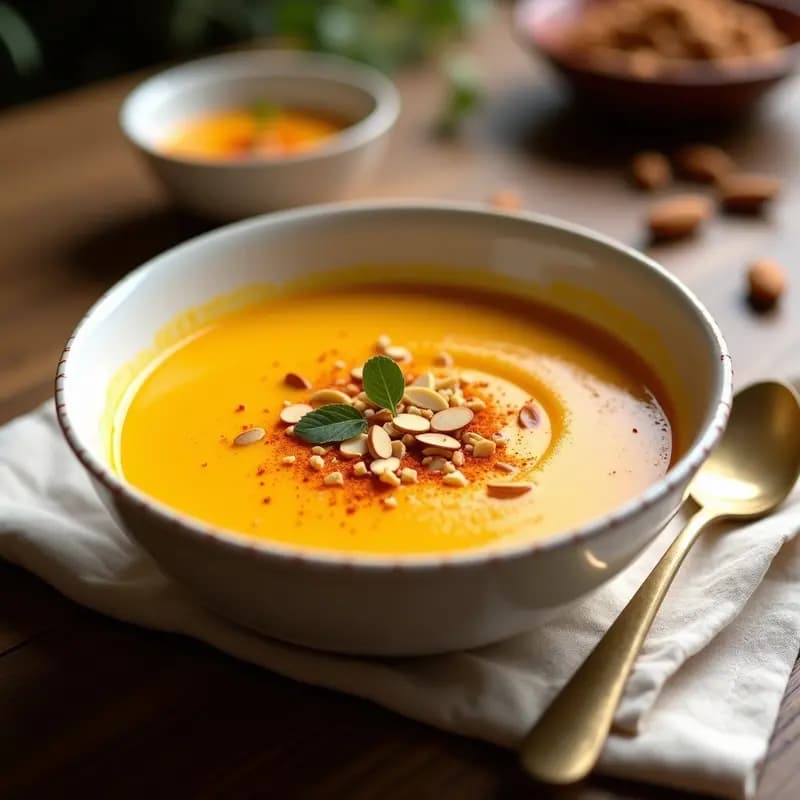 Gazpacho de Pimiento Amarillo y Almendras: Receta Española Vegana y Refrescante