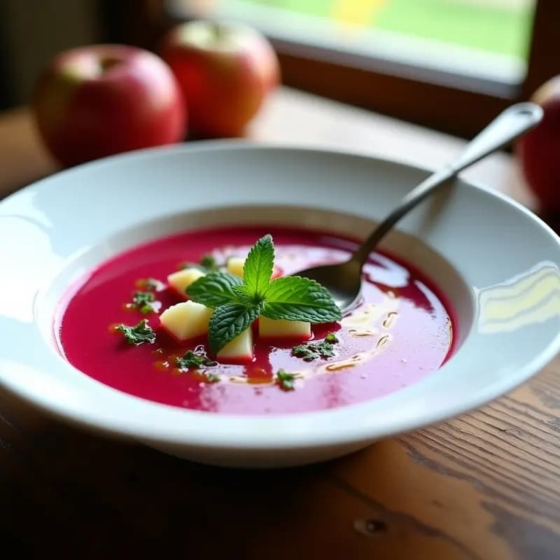 Gazpacho de Remolacha y Manzana: Sopas Frías con Toque Dulce y Original