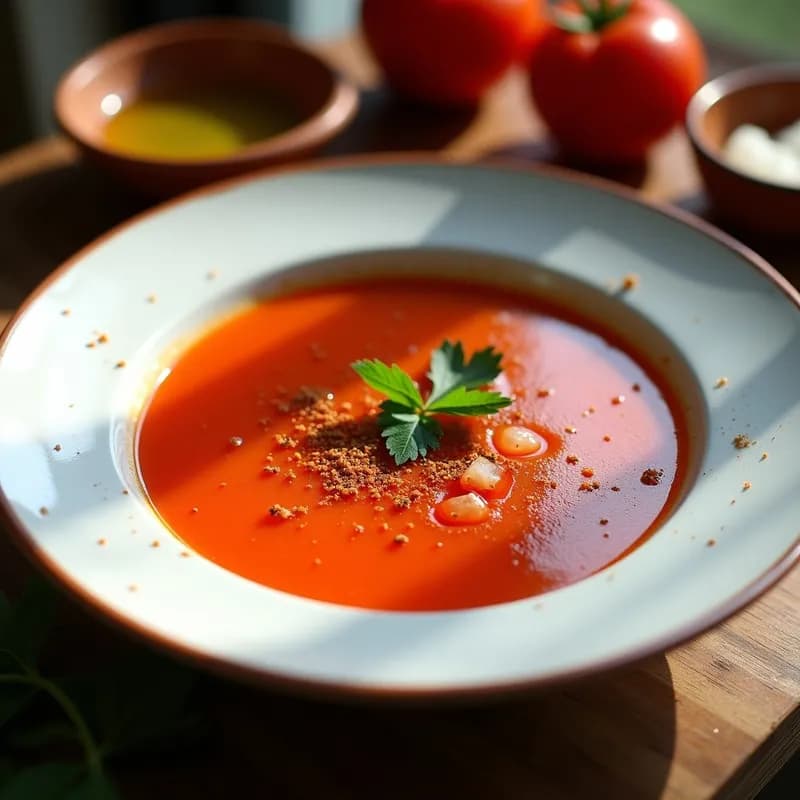 Gazpacho de Verduras Asadas y Ahumado: Receta Andaluza con Toque a Leña en 25 Minutos