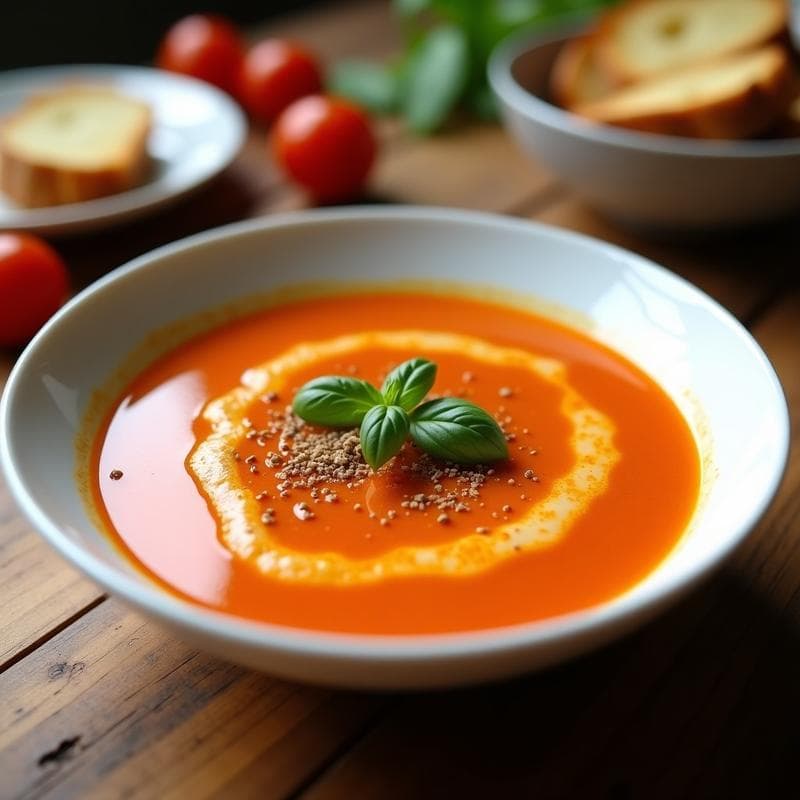 Gazpacho de Verduras Asadas en Airfryer: Receta Fría Sin Cocina en 20 Minutos