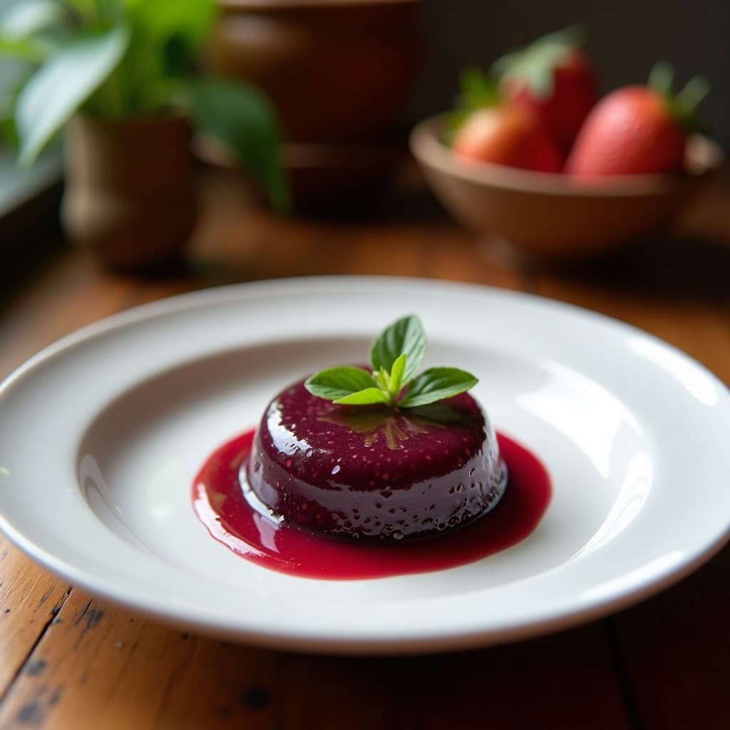 Gelatina de Açaí y Coco: Postre Brasileño Sin Azúcar y Alto en Antioxidantes