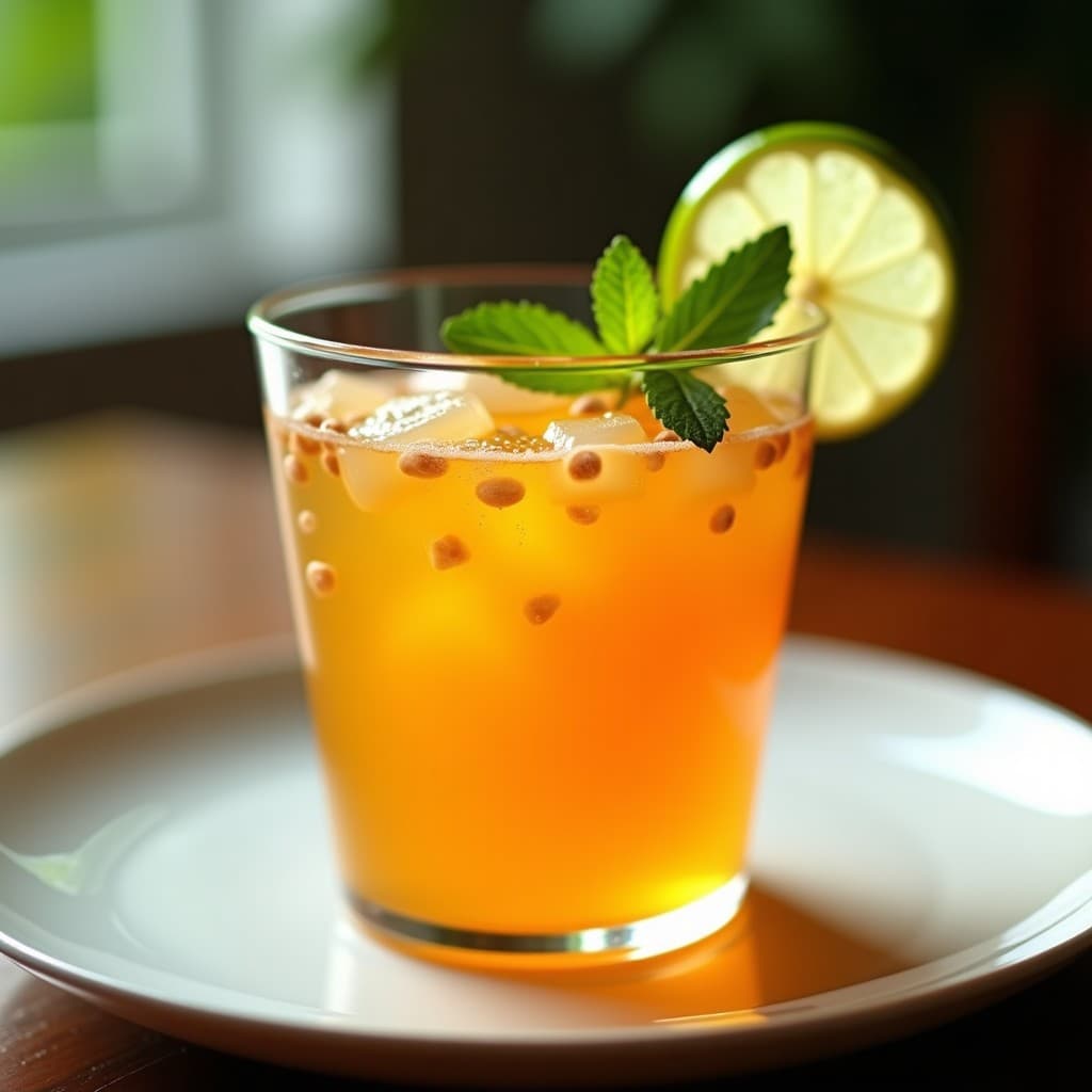 Gelatina de Agua de Tuna y Lima: Postre Peruano Vegano y Refrescante