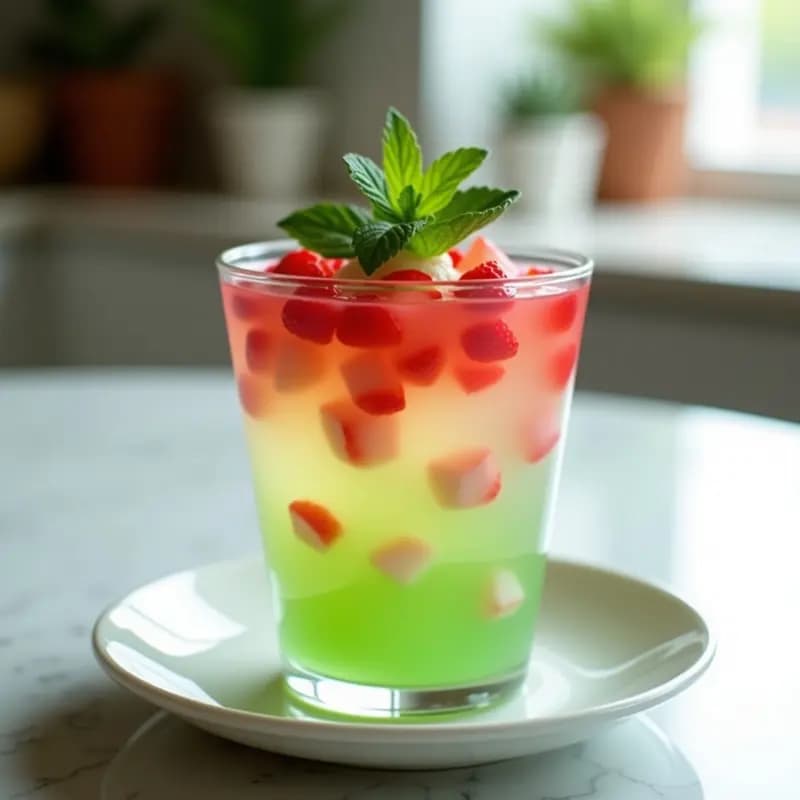 Gelatina de Aloe Vera y Lichi con Trozos de Fresa: Postre Chino Refrescante y Digestivo