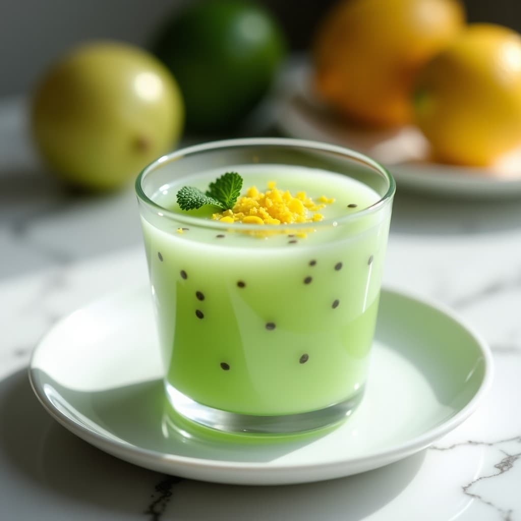 Gelatina de Aloe Vera y Limón con Semillas de Chía: Postre Desintoxicante y Sin Azúcar