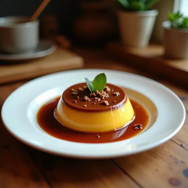 Gelatina de Café y Especias con Capas de Cacao: Postre Brasileño Sin Azúcar