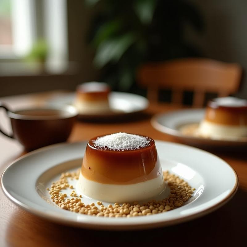 Gelatina de Café y Cardamomo con Capas de Coco: Postre Árabe Keto Sin Horno