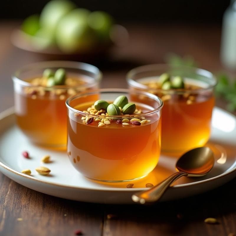 Gelatina de Café y Cardamomo: Postre Vegano Sin Azúcar con Toque Indio