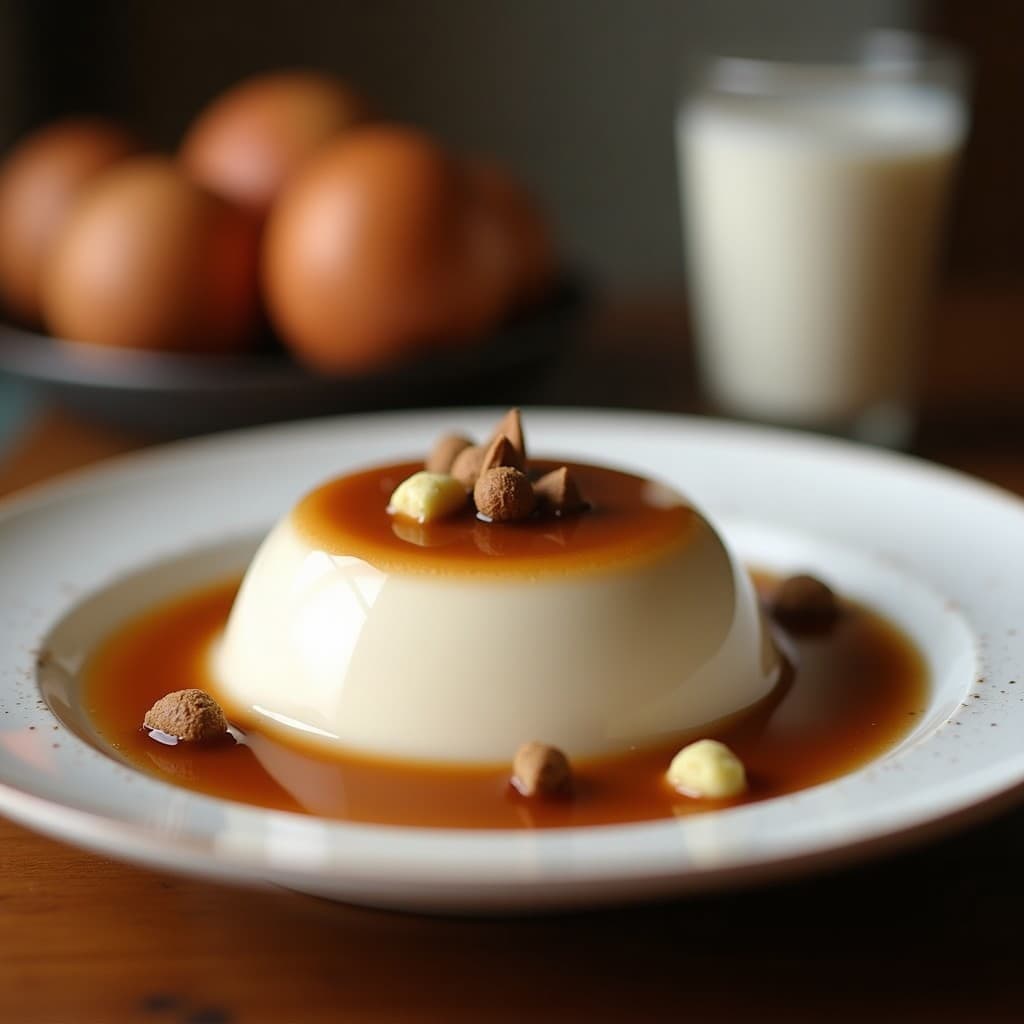 Gelatina de Café con Leche de Coco y Cardamomo: Postre Vasco Sin Lactosa