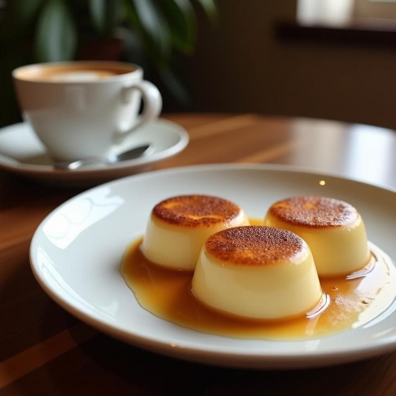 Gelatina de Café con Capas de Leche de Avellanas: Postre Cruzado Sin Gelatina Animal