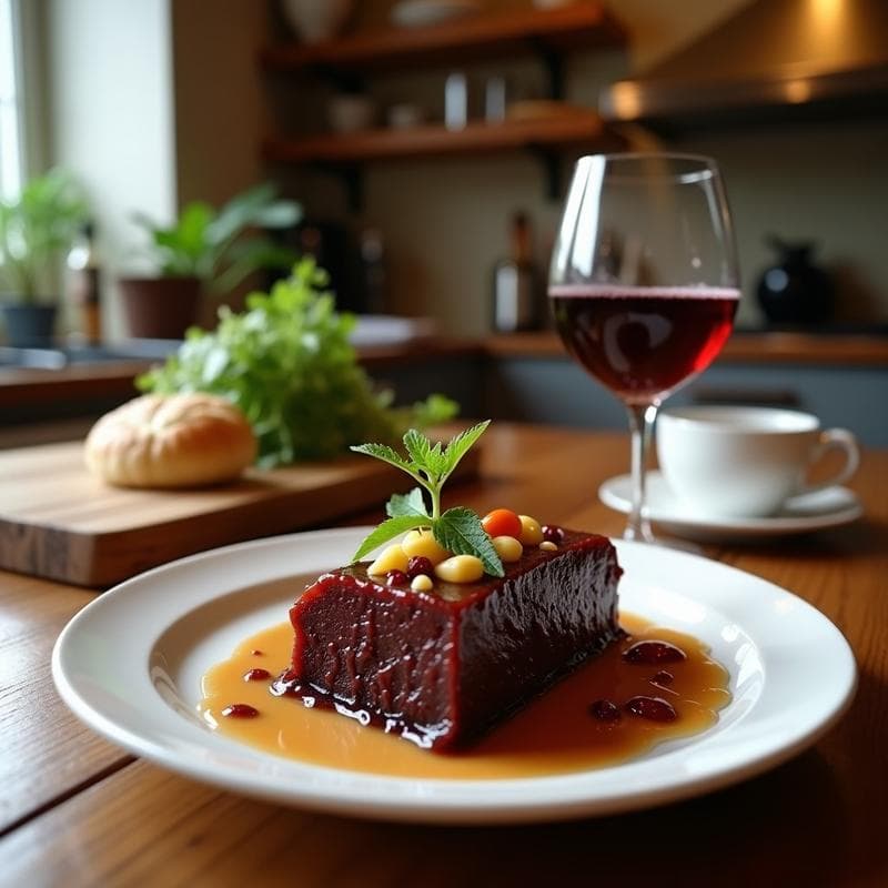 Gelatina de Café y Vino Tinto: Postre para Adultos Sin Azúcar y Vegano