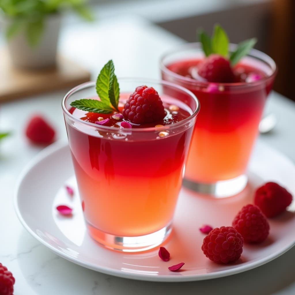 Gelatina de Frambuesa y Rosa Mosqueta con Agar-Agar: Postre Vegano Sin Azúcar y Fotogénico