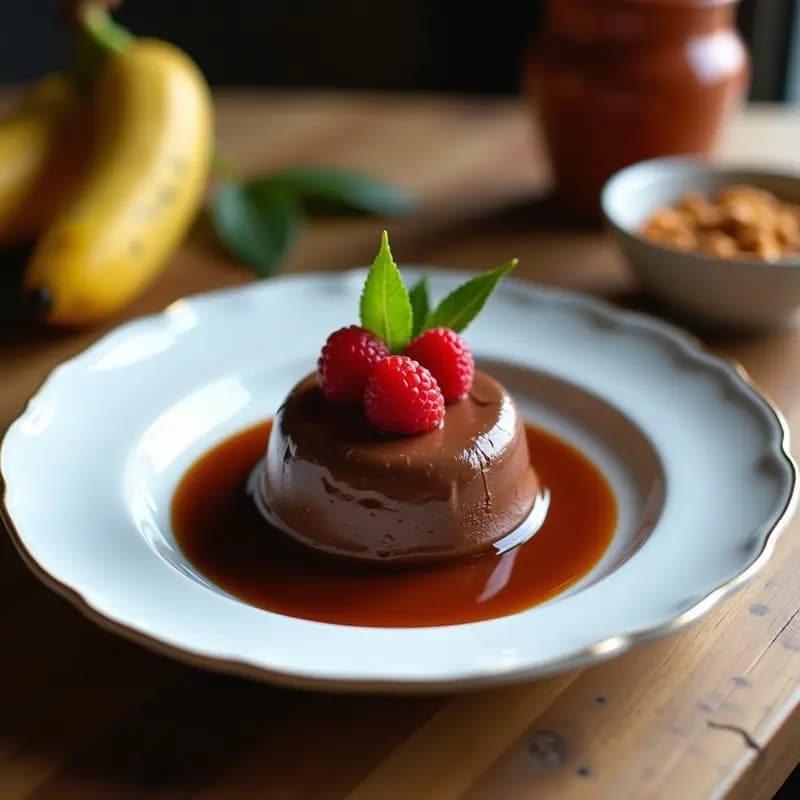Gelatina de Guanábana y Chocolate Amargo: Postre Colombiano Vegano y Sin Azúcar